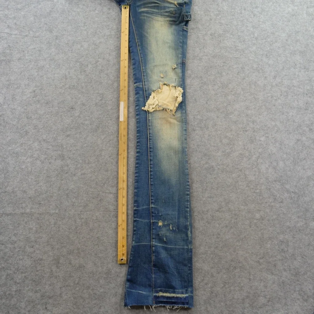 Valabasas Jeans Mens 29 Blue Combat Distressed Boot Cut Streetwear New